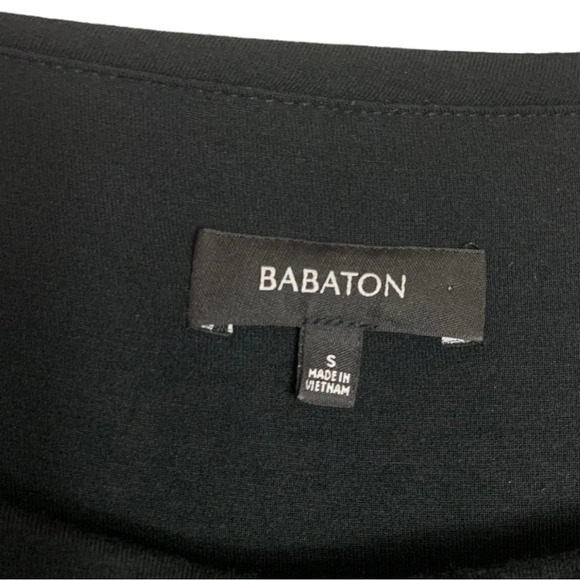 Babaton Women’s Joaquin Ruched Little Black Dress  Size Small Modest (Flawed) - Picture 3 of 11